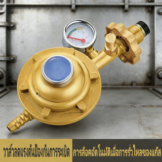 หัวปรับก๊าซแรงดันต่ำพร้อมเกจวัด เมตร หัวปรับแก๊สแรงดันต่ำ หั…