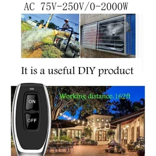 433MHZ รีโมทเปิดปิดไฟ 220V สวิตช์รีโมตควบคุมปั๊มน้ํา 1CH 30A รีโมทปั๊มน้ำ รีโมทควบคุมระยะไกล รีโมทไร้สาย