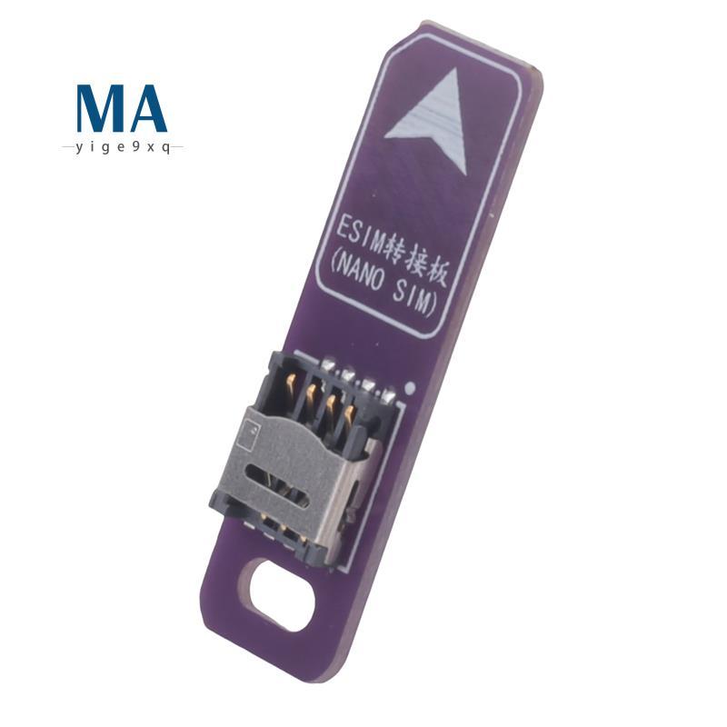 Mayige9xqTPC ESIM Card Adapter to Nano SIM Conversion Board Solderless Cable for 5x 6mm Chips Lab Te