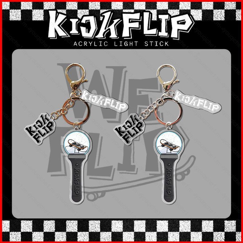 SY2 KickFlip พวงกุญแจอะคริลิครองรับจี้แท่งไฟ KYEHOON กระเป๋าอุปกรณ์เสริม WeFlip อุปกรณ์ต่อพ่วง YS2