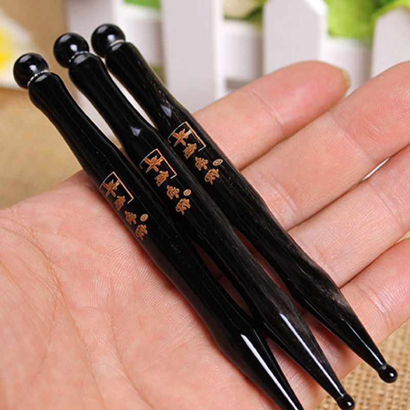 กัวซาไฟฟ้า fuli fuli กัวซา สีดําบัฟฟาโลฮอร์นเอ็นติดความงามติดใบหน้าขูดเอ็นติดใบหน้าตาฝังเข็มปากกาตาข