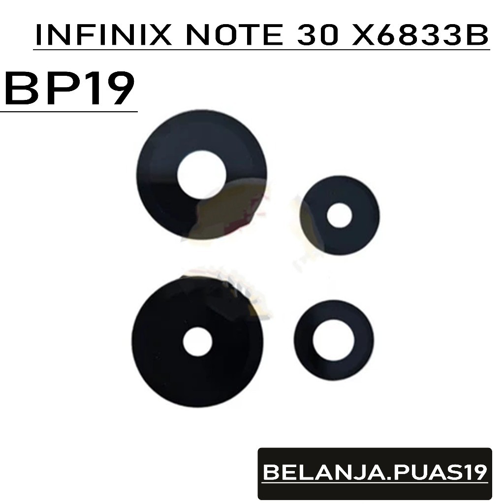 กระจกเลนส์กล้องหลัง Infinix Note 30/X6833B/X6716B