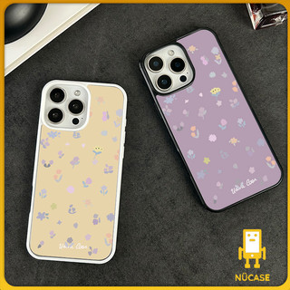 เคสโทรศัพท์ สำหรับ iPhone 11 13 16 ProMax 17 Case iPhone 13 14 15 ProMax 12 13 ProMaxดอกไม้สีเหลือง อะคริลิค 2 in 1 การ์