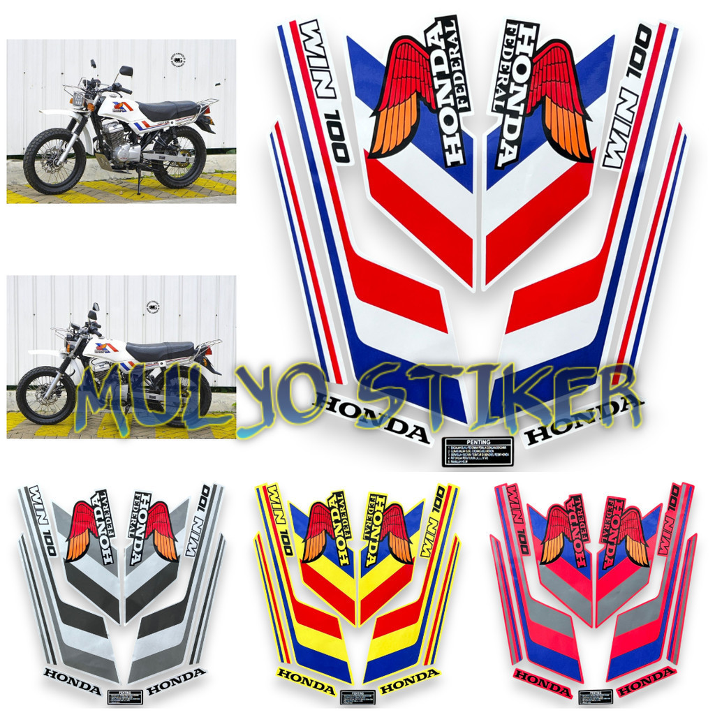 สติ๊กเกอร์ STRIPING สําหรับ Win 100 Win100 Federal Custom Fullset