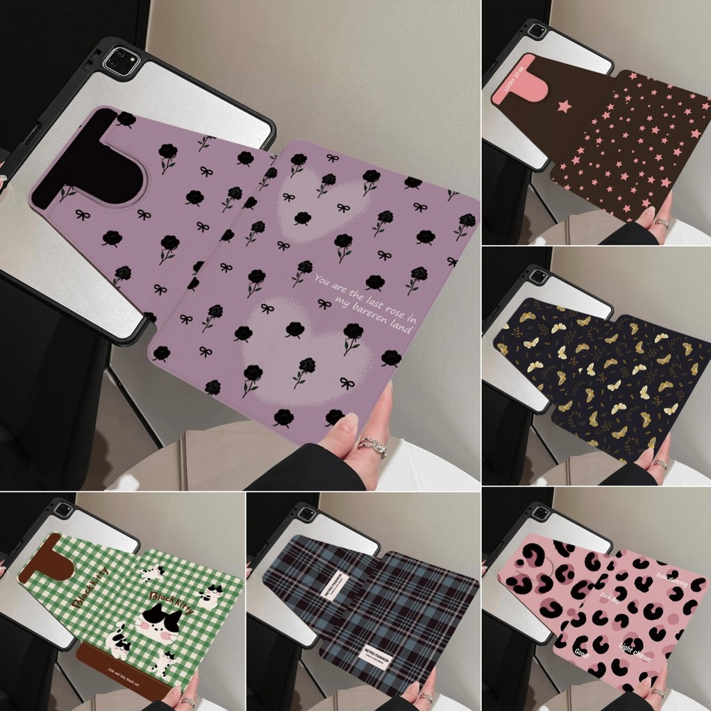 เคสแท็บเล็ตหมุนได้ 360° for Samsung Tab A8 S7 S8 S9 S6 Lite 10.4นิ้ว 11นิ้ว A9plus A11 plus S10 fe เคส พร้อมช่องใส่ปากกา