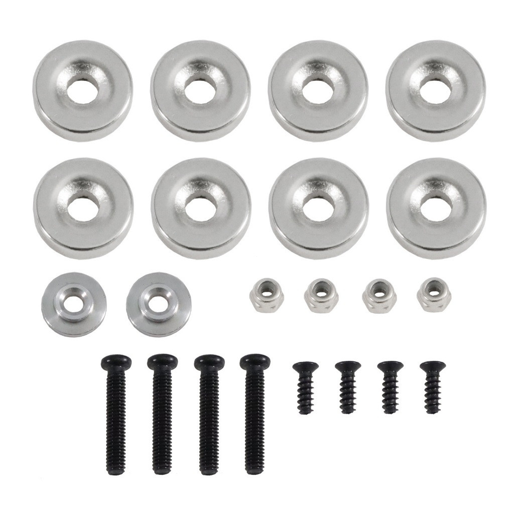 ZenithRC Quick Release Magnetic Body Shell ชุดโพสต์สําหรับ MN82 LC79 Series Body Lift อัพเกรดสําหรับยางขนาดใหญ่ Clearance ทนทาน Strong Magnet Mounts