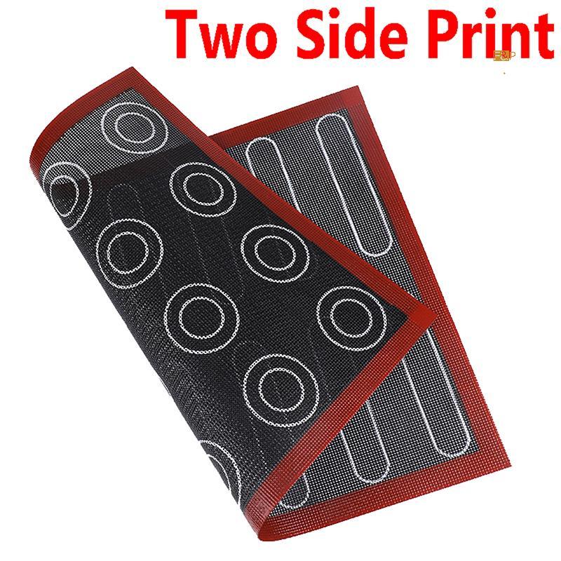 F&P แผ่นรองอบซิลิโคนแบบมีรู Non-sti ทนความร้อน 40x30 แผ่นรองขนมมาการองใหม่