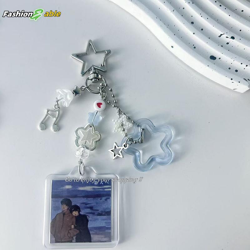 Fashion.shop03 1PC DIY อุปกรณ์เสริมอัลบั้มโคมไฟพวงกุญแจ Handmade อินเทรนด์ความงาม Y2k สไตล์สายคล้องโ