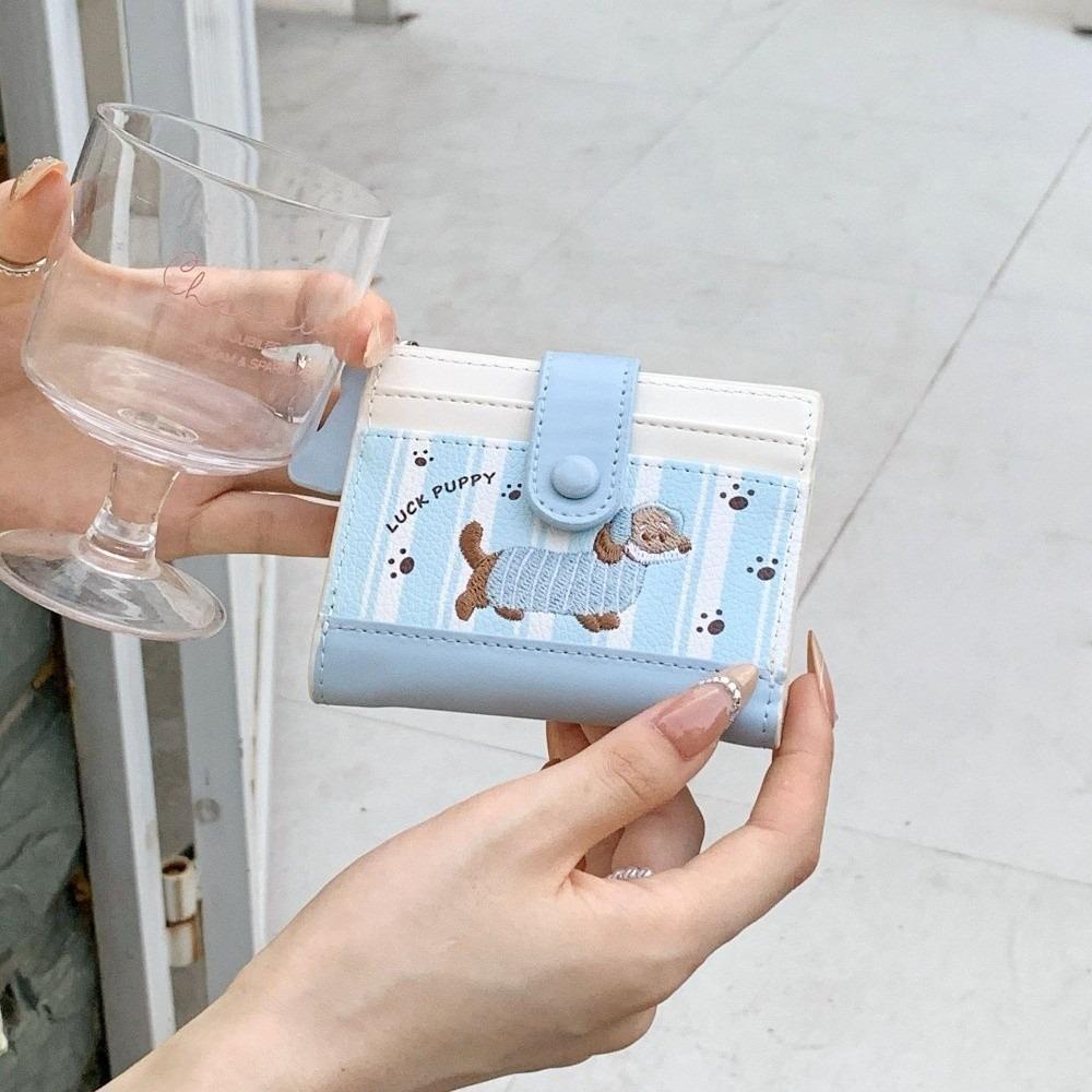 กระเป๋าสตางค์ใบสั้นสี dopamine สไตล์ดอร์พามายน์ จากซองpu สำหรับผู้หญิง - รูปที่ 3