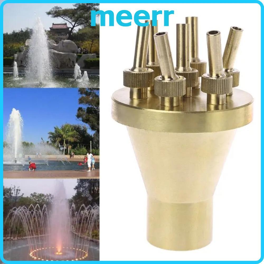 MEERR Center หัวฉีดน้ําพุสไตล์ตรง, FNPT ทนทานดอกไม้คอลัมน์หัวฉีดสปริงเกลอร์,ของขวัญสร้างสรรค์ทองเหลื