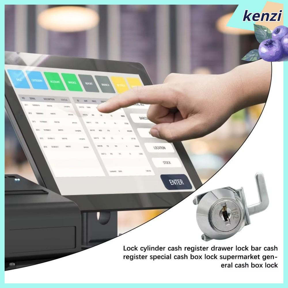 KENZI Mini Cam Lock พร้อมคลิปด่วน, Rust-Resistant Easy Replacement Cash Box Lock, Locker with Keys S