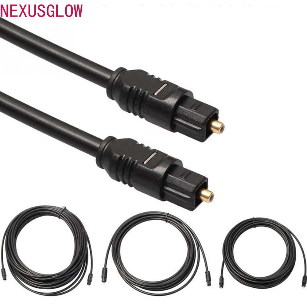 NEXUSGLOW Digital Optical Audio Cable คุณภาพสูง Fibre OD 2.2 DVD Gold Plated Audio Wire