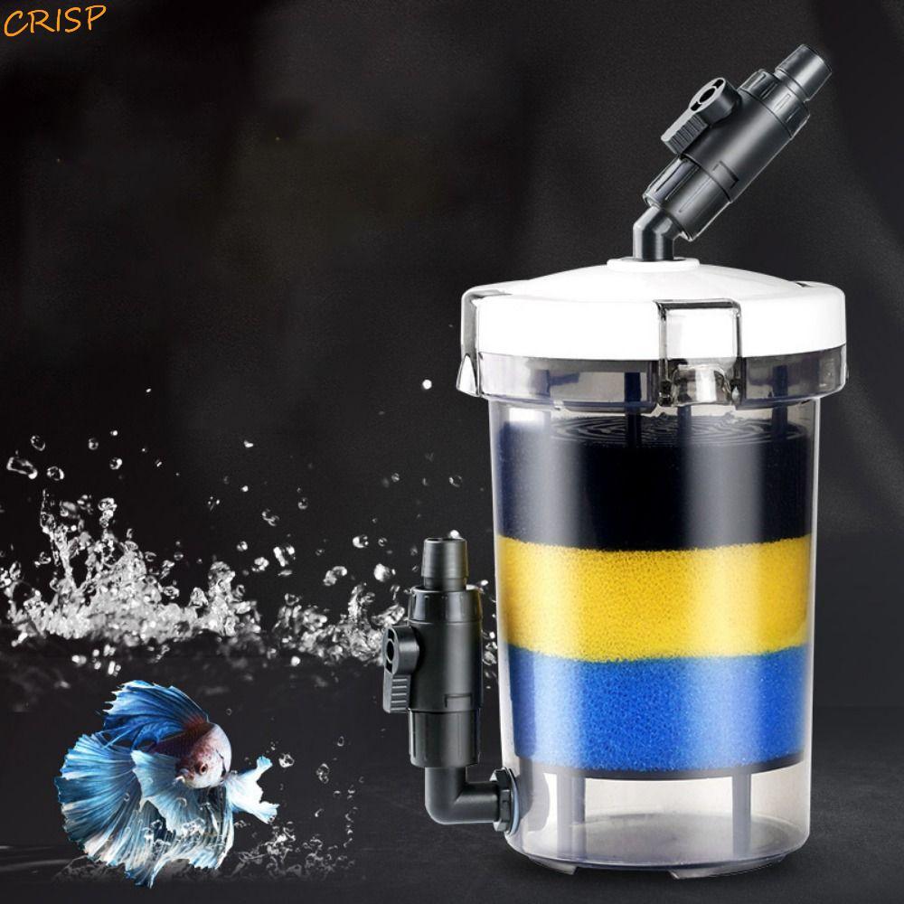 CRISP Pre-Filter Fish Tank Filter, 6W โปร่งใสถังปลากรอง Barrel, Professional Pre Filter Bucket พลาสต
