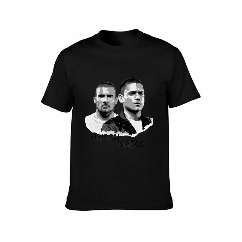 เสื้อยืด lelaki Prison Break เสื้อยืดผู้หญิง