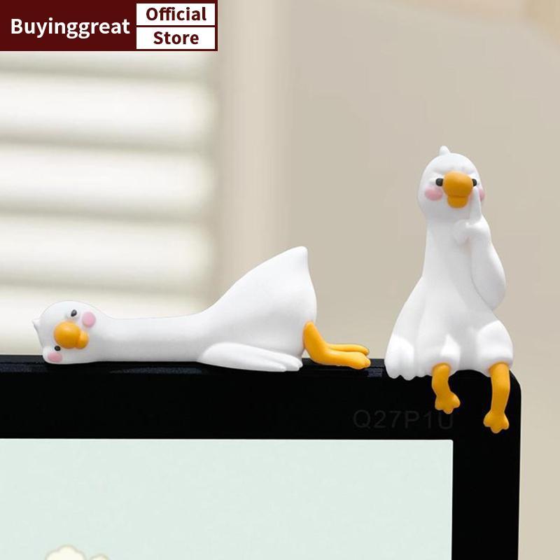 TST เรซิ่นการ์ตูนสัตว์ตกแต่งสําหรับโต๊ะรถ Dashboard TV Monitor ของขวัญไอเดียน่ารัก 3D Du ตุ๊กตามินิเรซิ่น Du เครื่องประดับขี้เล่น SG