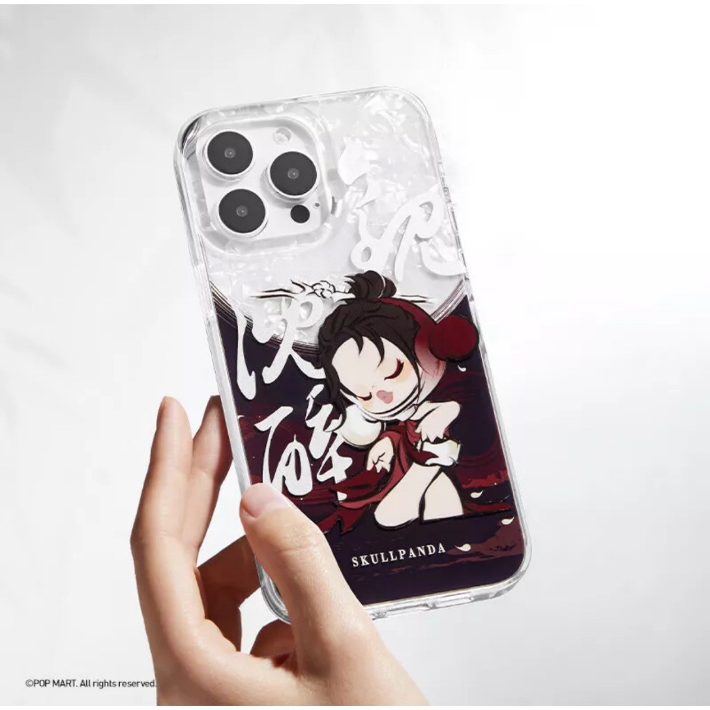 [ของแท้] Popmart SKULLPANDA The Ink Plum Blossom Series เคส iPhone 14 Pro Max