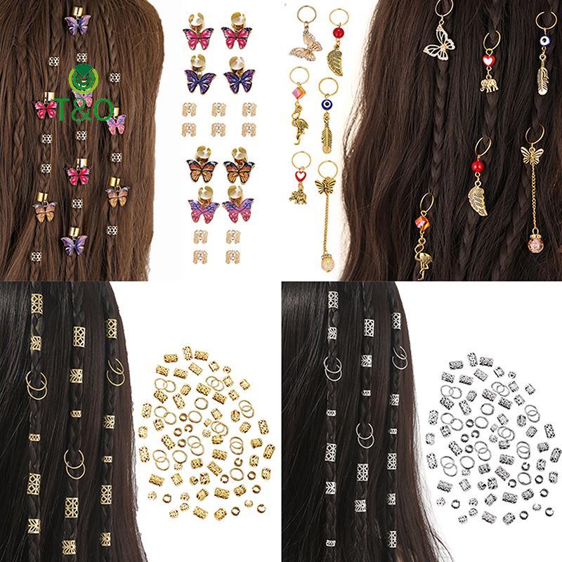 แหวนผมและคลิปผมสำหรับ dreadlock และบลายด์ พร้อมลูกปัด เพื่อสไตล์และความสะดวกในการจัดแต่งทรงผมของคุณ