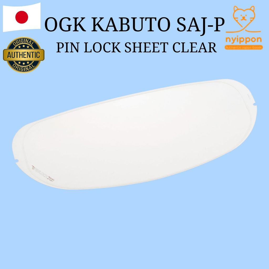OGK KABUTO SAJ-P Pin Lock Sheet Clear