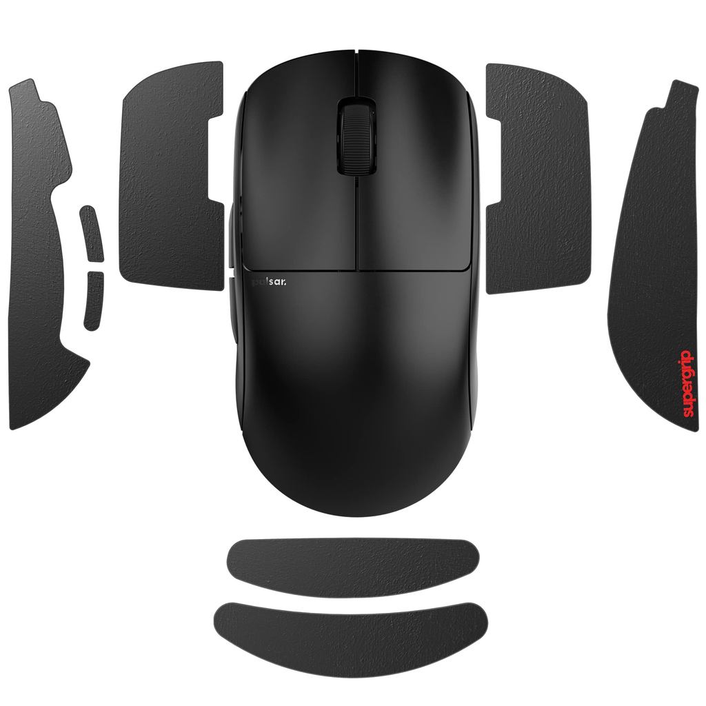 Pulsar Gaming Gears Supergrip X2V2/X2 Mini Pre-cut Anti-slip Gaming Mouse Grip Tape Ultra-thin Domes