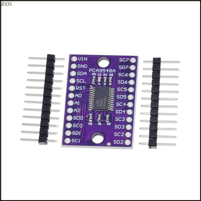 MOON PCA9548A I2C Multiplexer Board พร้อมปัจจุบันสแตนด์บายต่ําและพลังงานที่แม่นยําขึ้น