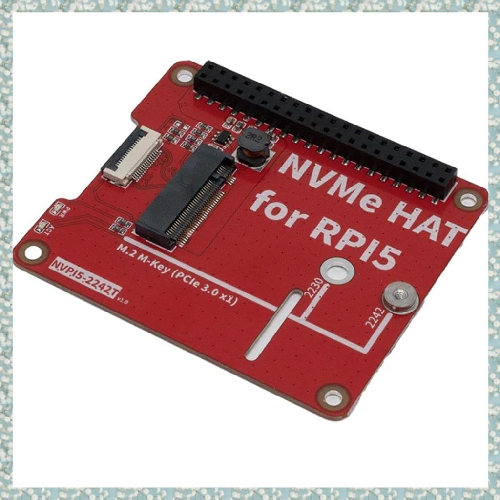[h5bl3j6wj.ph] NVPI5 2242T M.2 NVMe HAT SSD 2280 PIP PCIe อุปกรณ์ต่อพ่วงสําหรับ 5 อะแดปเตอร์บอร์ดอะไ