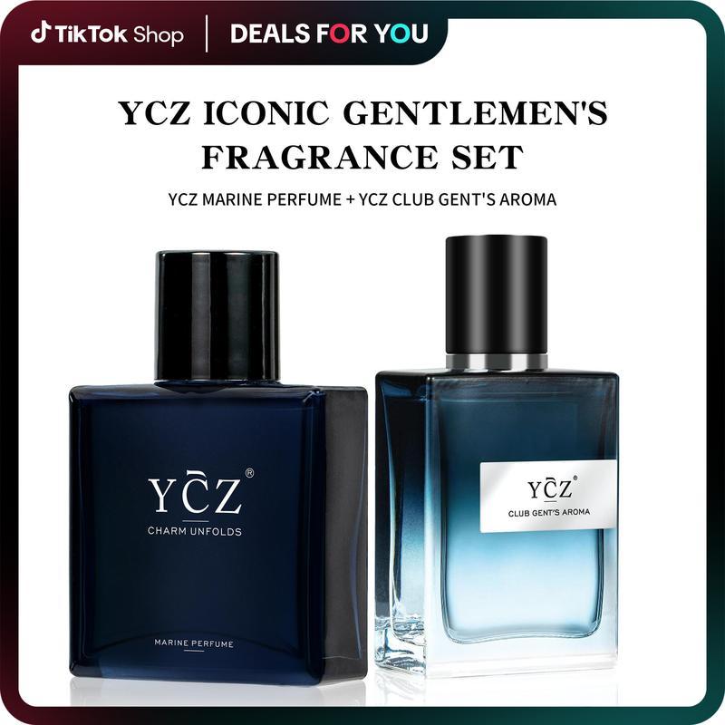 YCZ Classic Fragrance Ensemble - ชุดน้ําหอมของ Iconic Gentlemen พร้อมน้ําหอมทางทะเล & Club Gents Aro
