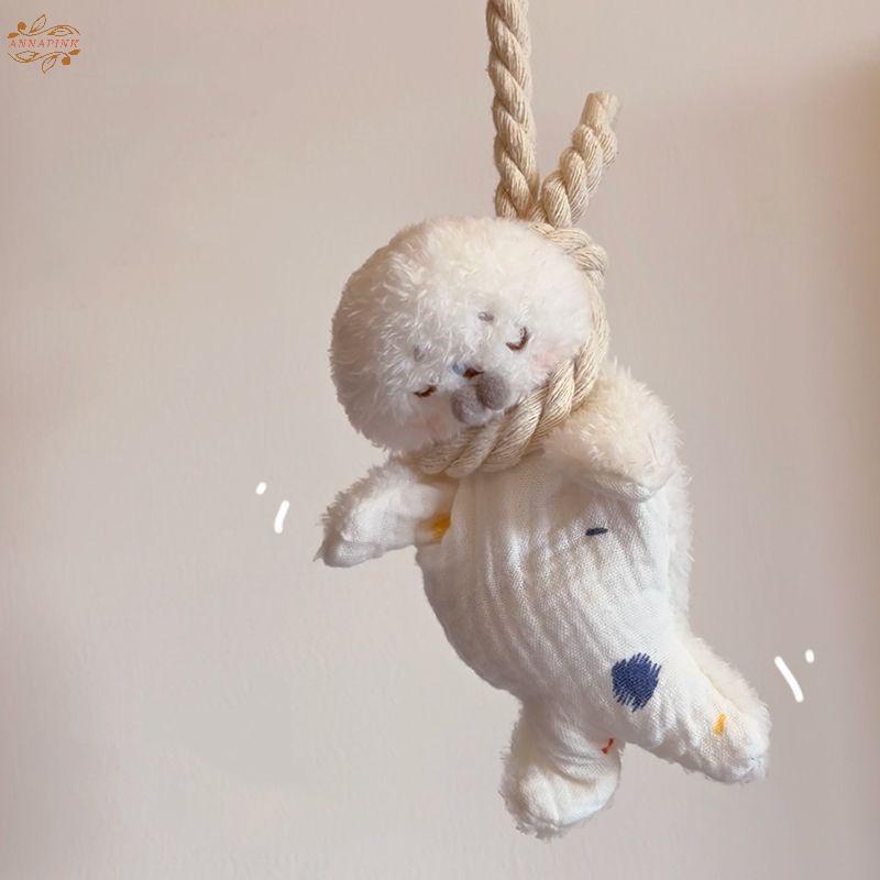 Ank ความเครียดบรรเทาของเล่นตุ๊กตาน่ารักการ์ตูน Healing Soothing Seal Bean กระเป๋าแขวนเชือกตลก Sensory ของเล่นของขวัญวันเกิดสําหรับสาว EN
