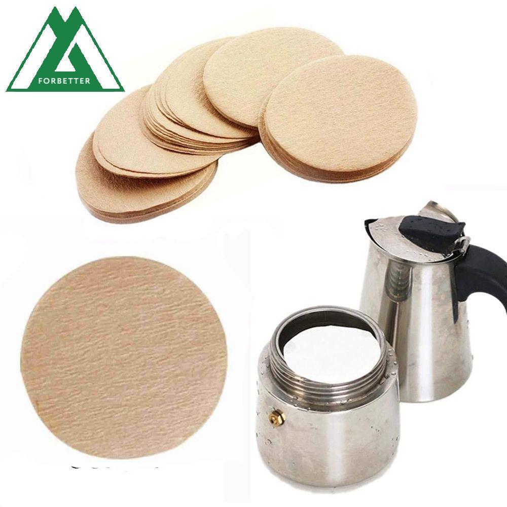 FORBETTER Cafe กระดาษกรองรอบต่อแพ็ค 100 ชิ้น 56 มม./60 มม./68 มม.ครัวเครื่องมือกรองเครื่องมือ