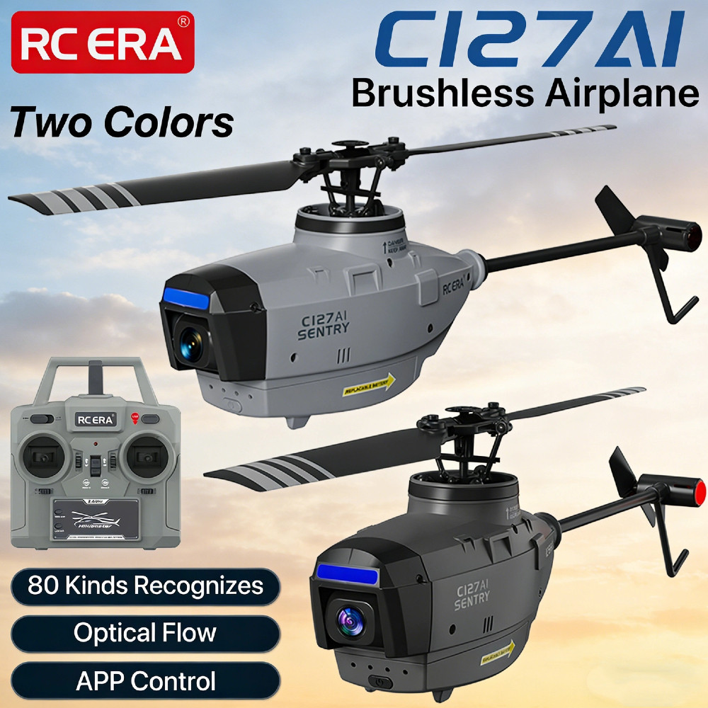 RC ERA C127AI 80 ชนิด Recognition 5G/WIFI RC เฮลิคอปเตอร์มอเตอร์ไร้แปรง APP ควบคุมการไหลของแสงท้องถิ