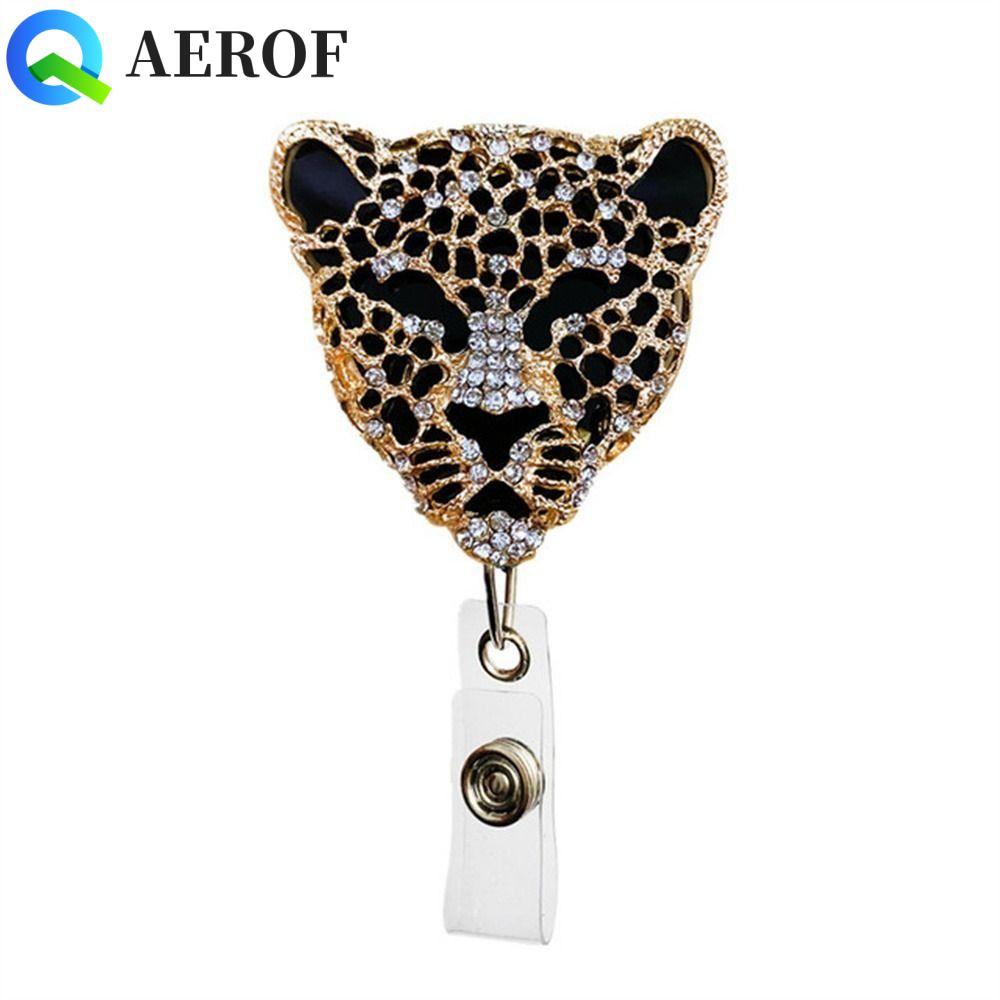 AEROF Retractable Badge Reel Bee Chest Card อุปกรณ์สํานักงานป้ายชื่อผีเสื้อพยาบาลพนักงานป้ายผู้ถือคล