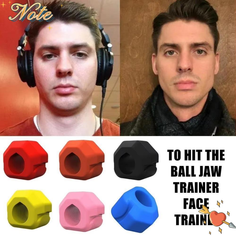 NOTEE Jaw Trainer, BPA ฟรี Anti-stress Jawline Exerciser, Gum เม็ดซิลิโคน Exerciser Shaper นวด Ball 