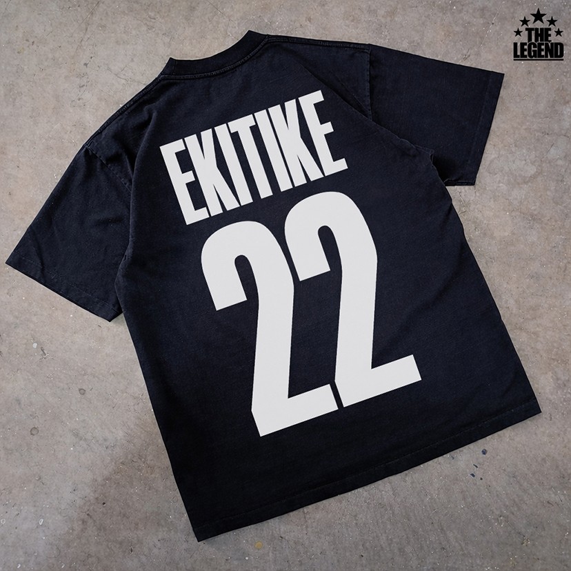 เสื้อยืดลาย Hugo Ekitike ซุปเปอร์สตาร์ตำนานนักเตะ ผ้าโคตรเทพ ใส่สบาย ไม่ร้อน ไม่ยับ   ไม่ย้วย ทรงสวย