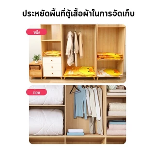 ปั๊มฟรีแถม🔥12 ชิ้น ถุงสูญญากาศ เก็บเสื้อผ้าผ้าห่มผ้านวมจัดเก็บของกระชับพื้นที่แพ็คของเดินทางถุงใส่เสื้อผ้าพกพา