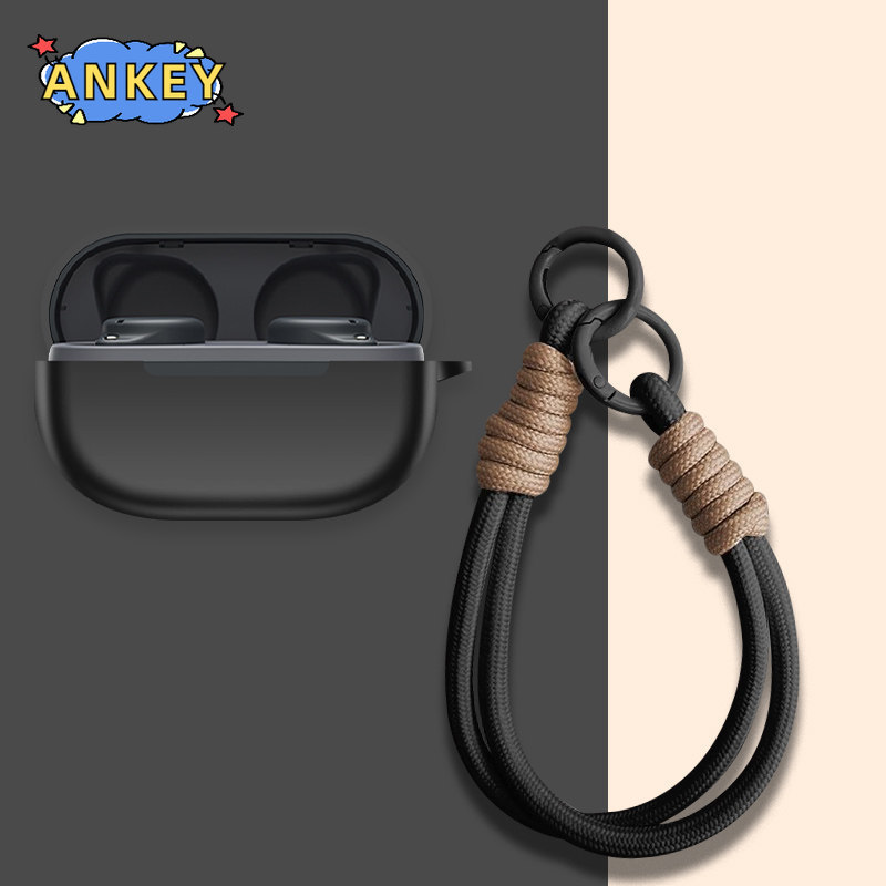Earphone Case for SoundPEATS Clip 1 Case Silicone Earphone Protective Soft Shell Shockproof Protective Headphone Cover Earbuds Sleeve with anti-loss lanyard