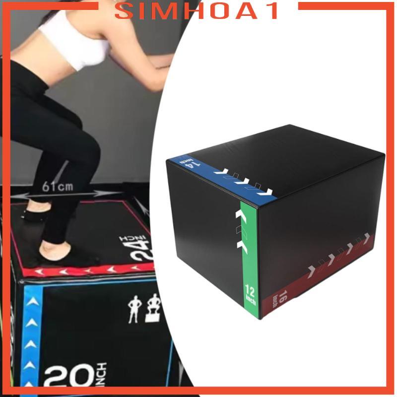 [Simhoa1] Plyo Box Fitness การออกกําลังกายกระโดดขั้นตอนการฝึกอบรมแพลตฟอร์มสําหรับ Home Gym Condition