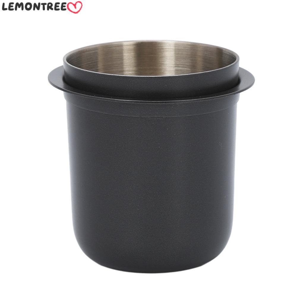 LEMONTREE Dosing Cup, Universal Inverted 150ml ความจุกาแฟ Dosing Cup, Powder Dosing สีดําสีเทาแฮนด์ฟ