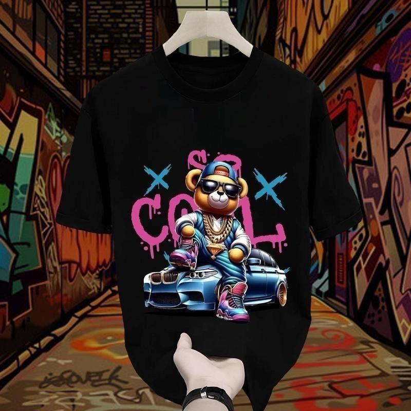 YOUNG T🔥🔥M~3XL CODการจัดส่งในประเทศไทย เสื้อยืด คอกลม สกรีนลาย ctw ผ้าคอตตอน เเขนสั้น ใส่ได้ทั้งชายเ