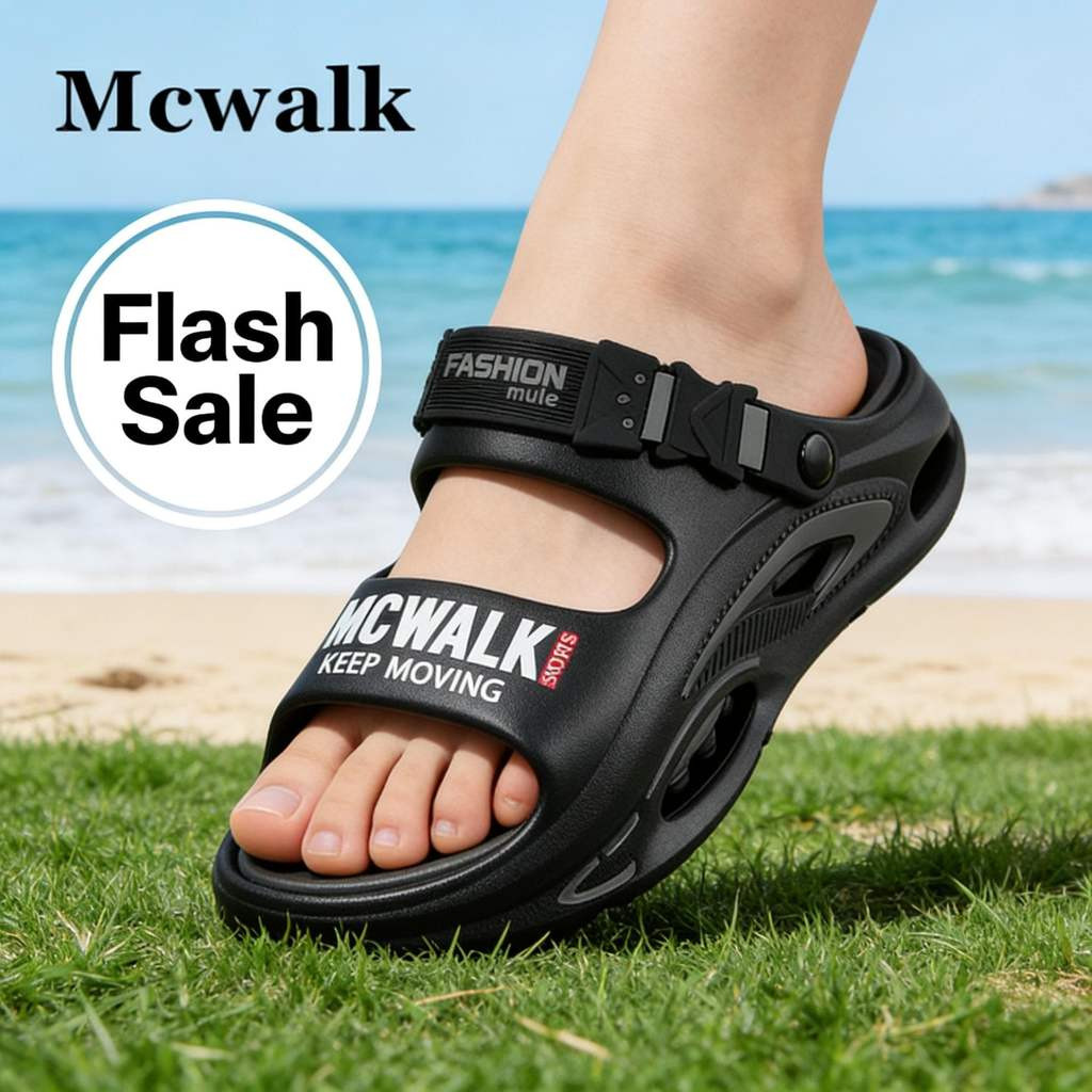 MCWALK EVA รองเท้าแตะ Unisex Arch Foot Support พื้นรองเท้าที่ถอดออกได้ Antibiotic กันลื่นเหมาะสําหรั
