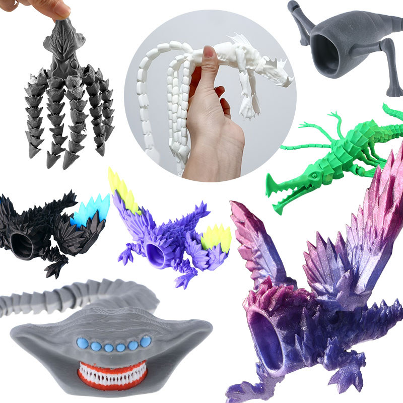 Sea Monster ของเล่น 3D Bloop The Sea Eater Leviathan Movable Joint Action Figure เด็กของขวัญ