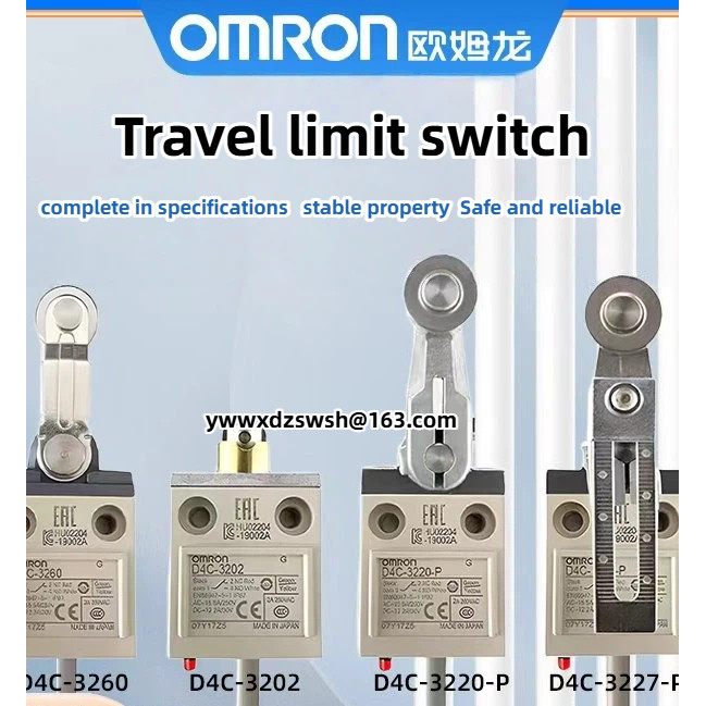 OMRON Stroke Limit Switch D4C พร้อมไฟแสดงสถานะ D4C-3201/3202/3302/3203/3227-P 3202 3260 3232 พร้อมไฟ