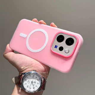 เคส Vivo V70 เคส Vivo V70 FE Case เคสแบบแม่เหล็ก สีลูกกวาด กันกระแทก โทรศัพท์ 2 in 1 ผิวด้าน เหมือนผิวหนัง ทำการ์ดเองได้ ง่ายต่อการป้องกันรอยนิ้วมือ