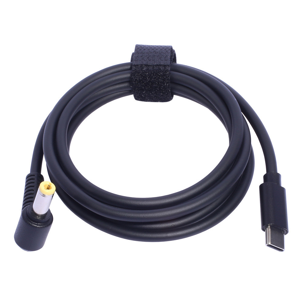 1.5m USB-C/Type-C ถึง 5.5 * 2.5 แล็ปท็อปหม้อแปลงไฟฟ้า PD สายชาร์จ 65W เหมาะสําหรับ Asus Toshiba Sate