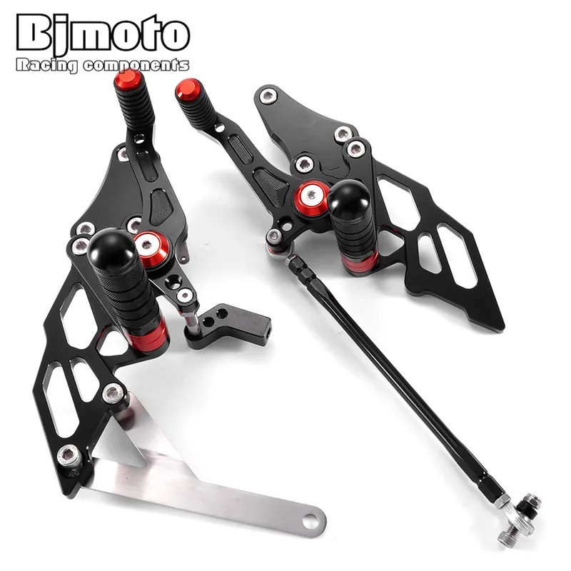 BM YZF R15 2020 รถจักรยานยนต์ปรับอลูมิเนียม Rearset สําหรับ Yamaha YZFR15 YZF-R15 V3 2017 2018 2019