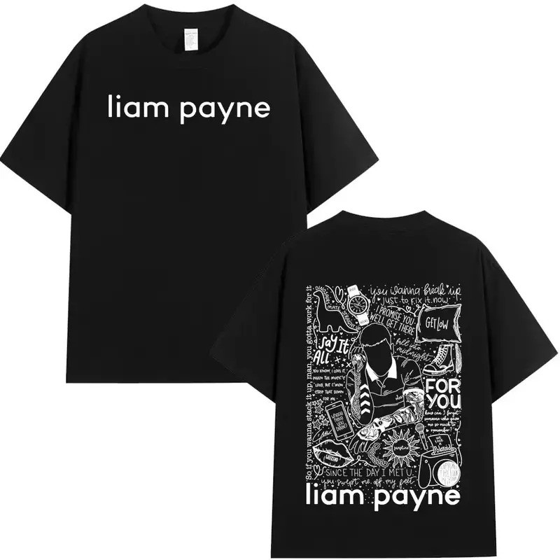 เสื้อยืดพิมพ์ลาย Liam Payne Choose Love ของขวัญสำหรับแฟนคลับ Payne เสื้อผ้าผู้ชายผู้หญิง เสื้อยืดแขน