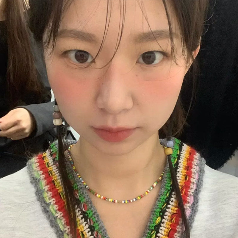 สร้อยลูกปัด สร้อยคอลูกปัดสี Fever โซ่คอออกแบบเฉพาะสำหรับผู้หญิงแบบใหม่ในช่วงฤดูร้อนโซ่ไหปลาร้าสดใสสู