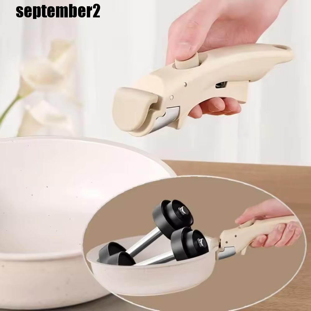SPEPEMBER ที่จับหม้อที่ถอดออกได้, Universal แบบพกพาที่ถอดออกได้กระทะ Handle, Hand Grip Ergonomic Anti-Scalding หม้อเปลี่ยนคลิปจาน – โปรปัง