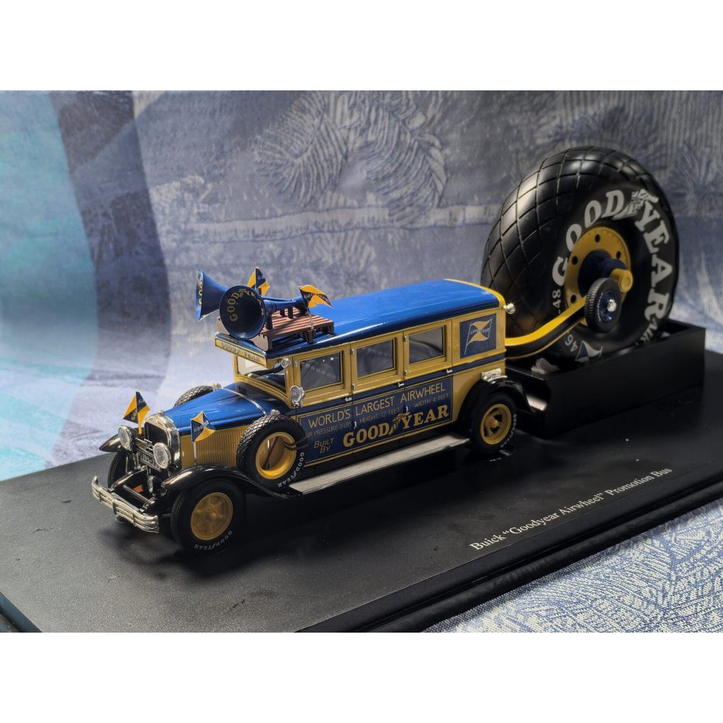 [สต๊อกพร้อม] 1/43 Autocult Autocult Buick Goodyear Airwheel 1929 รถรุ่น Buick Goodyear รถยางรุ่นรถนี
