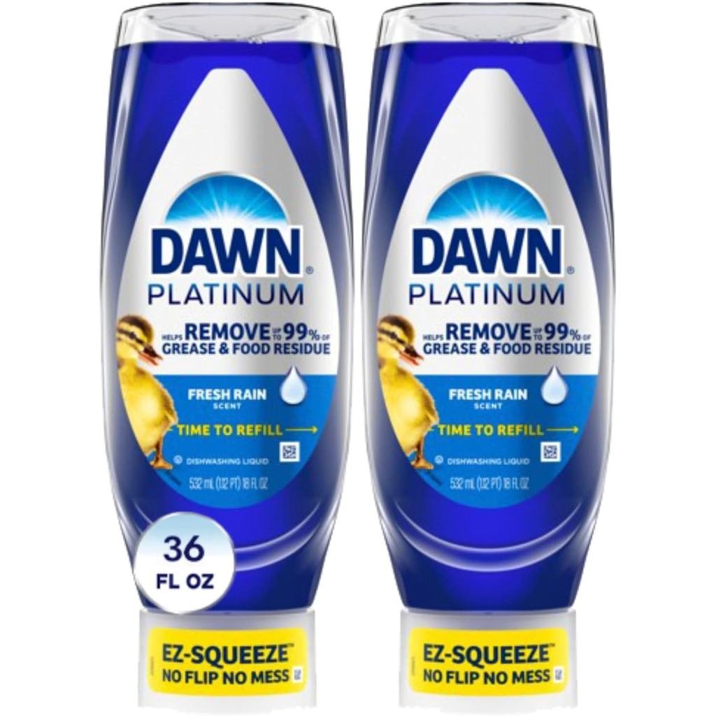 Dawn Platinum EZ-Squeeze Dish Soap น้ํายาล้างจาน เฟรชเรน มัด 2x18oz