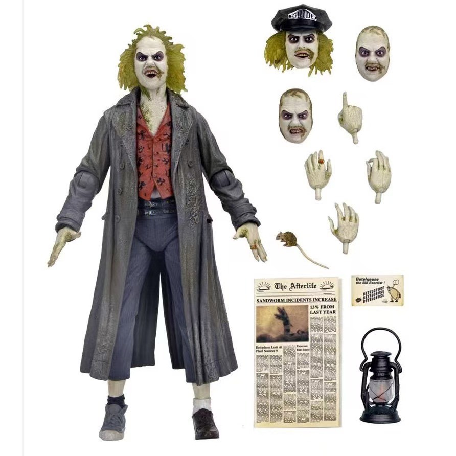 NECA 60624 Underworld Master Beetle Juice Guide Edition เลเซอร์ป้ายทอง 23 ซม.รูปเคลื่อนย้ายได้