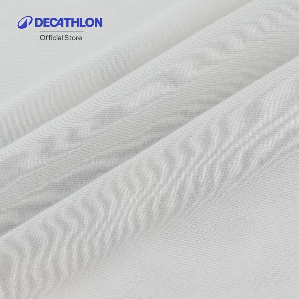 Decathlon Boys’ Ts Mh100 เสื้อยืดสำหรับเด็กผู้ชาย รุ่น Mh100 - White